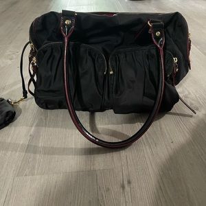 New MZ wallace black nylon purse